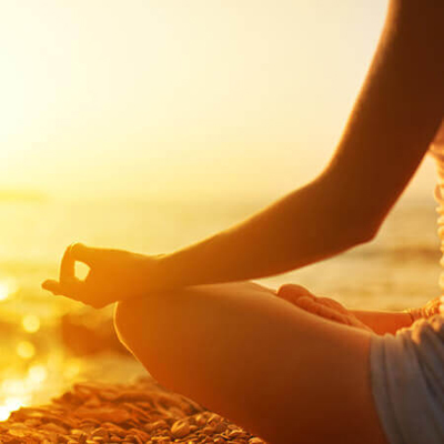 Meditation am Strand